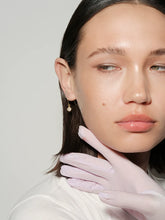 S925 Sterling Silver Gold Ball Cubic Zirconia Stud & Hook Earrings